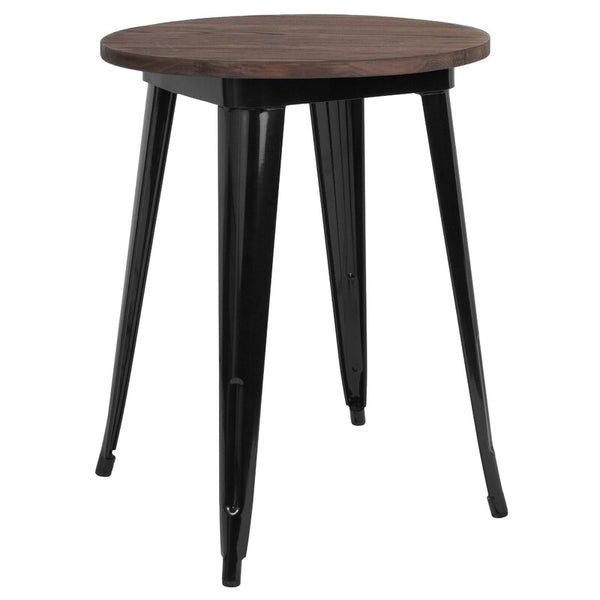 Dorset Rustic Metal Solid Wood Dining Table